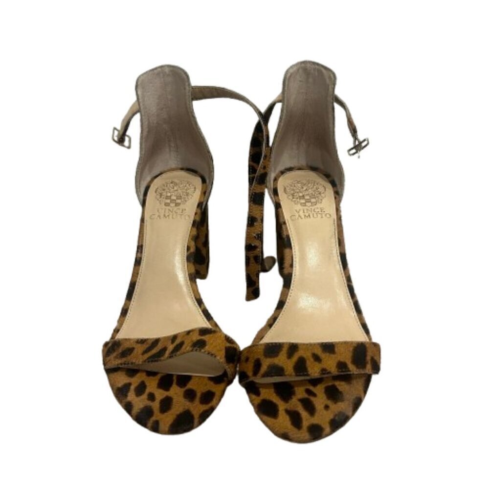 Vince Camuto Cheetah Print Block Heels Women’s Size 7.5 M